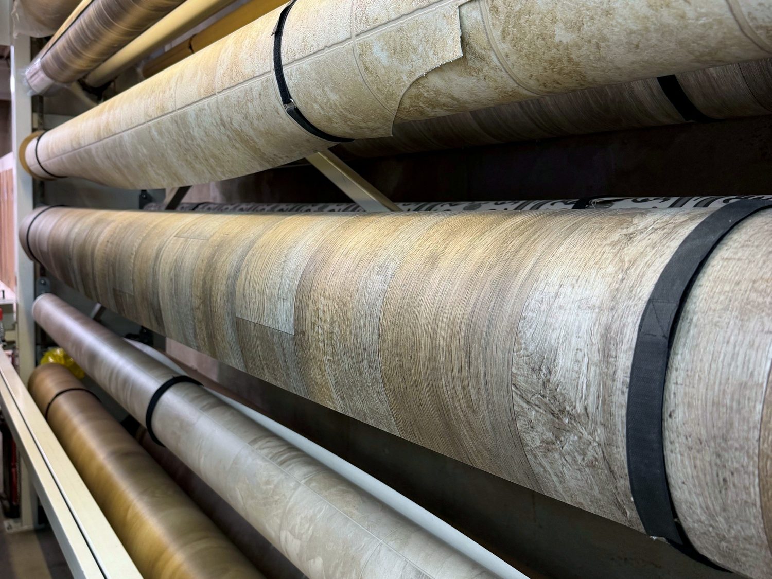 Sheet vinyl rolls at Taylor Carpets and Flooring